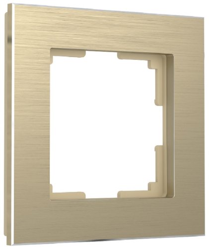 Рамка универсальная Werkel Aluminium 1-м. металл шампань алюминий картинка